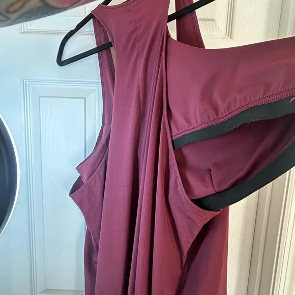 Halara Breezeful Racerback Dress Maroon - Picture 4 of 7